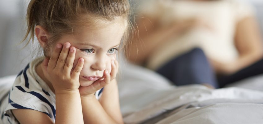 Girl not satisfied with her new sibling